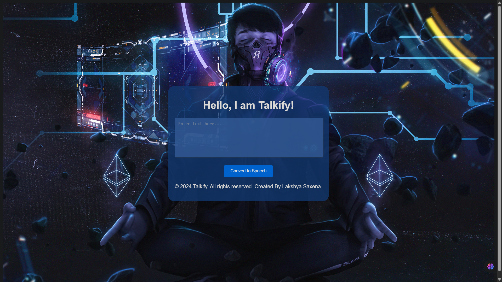 Text To Speech - Frontend Development Project